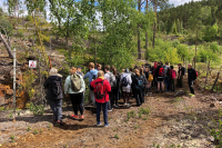 10-klassinger på gruvebesøk