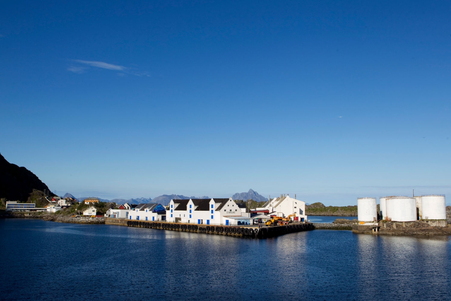 Stamsund på Vestvågøy i Lofoten.