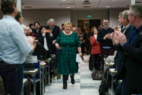 Høyre-leder Erna Solberg kan glede seg over stadig bedre målinger.